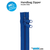 By Annie 40 Inch Handbag Zipper Blast Off Blue - See Video